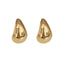 1 Pair Geometric Heart Shape Gold-Plated S925 Sterling Silver Stud Earrings - Niche Design High-End Streetwear Style