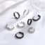 1 Pair Streetwear Geometric Sterling Silver Pixiu Hoop Earrings