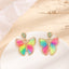 1 Pair Bohemian Raffia Woven Butterfly Drop Earrings