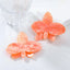 Acrylic Leaf Floral Stud Earrings - Candy Color Statement Jewelry