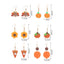 1 Pair Sweet Flower Polymer Clay Autumn Drop Earrings