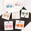 Sweet Heart Shape Colorful Resin Ear Studs for Women