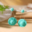 Bohemian Rattan Straw Braided Round Drop Earrings