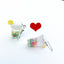 1 Pair Vacation Cup Resin Women's Drop Earrings - Creative Fruit Lemon Tea Design