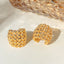 1 Pair Vacation Simple Style C Shape Asymmetrical 18K Gold Plated Stainless Steel Ear Cuffs