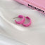 1 Pair Minimalist Roman C Shape Alloy Hoop Earrings 2024 Trend