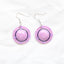 1 Pair Vacation Sweet Acrylic Silver Plated Hat Drop Earrings