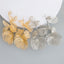 Vintage Gold Plated Floral Filigree Earrings