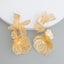 Vintage Gold Plated Floral Filigree Earrings