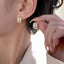 Vintage C Shape Alloy Stud Earrings - 2024 Trendy Light Luxury French Style