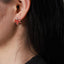 Vintage Leaf Alloy Stud Earrings - Red Maple Design, Elegant & Luxurious 2023 Collection