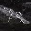 Vintage Punk Cross Stainless Steel Dangle Earrings for Men