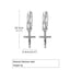 Vintage Punk Cross Stainless Steel Dangle Earrings for Men