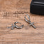 Vintage Punk Cross Stainless Steel Dangle Earrings for Men
