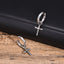 Vintage Punk Cross Stainless Steel Dangle Earrings for Men
