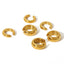 Vintage Round Polished 18k Gold Plated Stainless Steel Ear Cuffs for Women