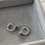 Vintage Snake Design Silver Plated Ear Cuff Earrings