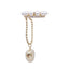 Heart Shape Pearl Alloy Ear Clips with Chain Pendant - 2022 Trendy Design