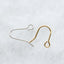 1 Piece Copper Irregular Geometric Hook Earring Findings in Gold/Silver