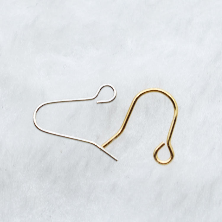 1 Piece Copper Irregular Geometric Hook Earring Findings in Gold/Silver