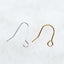 1 Piece Copper Irregular Geometric Hook Earring Findings in Gold/Silver