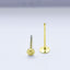 1 Piece Copper Geometric Auricular Needle Earrings 13*3mm 13*4mm Gold Tone Jewelry Accessories