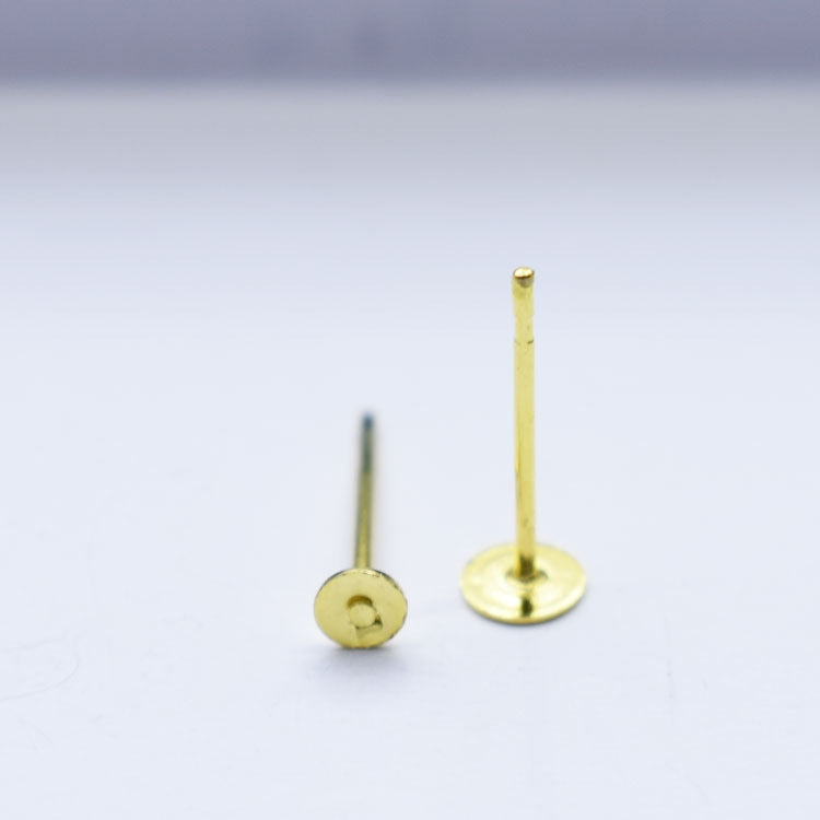 1 Piece Copper Geometric Auricular Needle Earrings 13*3mm 13*4mm Gold Tone Jewelry Accessories