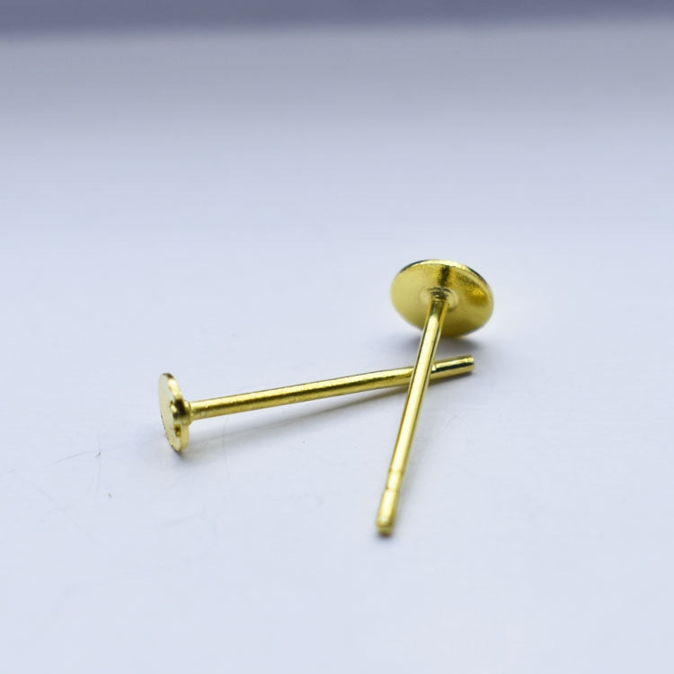 1 Piece Copper Geometric Auricular Needle Earrings 13*3mm 13*4mm Gold Tone Jewelry Accessories