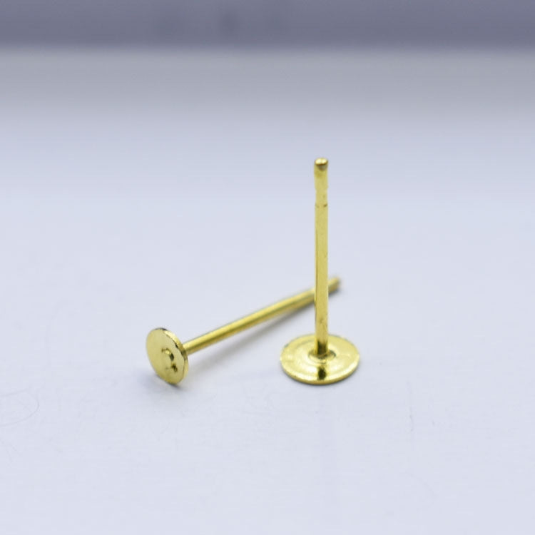 1 Piece Copper Geometric Auricular Needle Earrings 13*3mm 13*4mm Gold Tone Jewelry Accessories