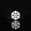 Zinc Alloy Rhinestone Pearl Flower Decorative Buckle 23mm
