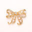 Zinc Alloy Rhinestone Pearl Bow Knot DIY Accessories for Phone Cases and Shoes