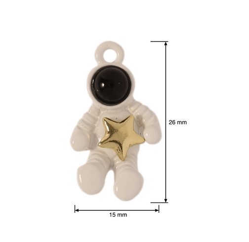 Astronaut Star Moon Alloy Pendant for DIY Jewelry