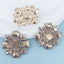 Zinc Alloy Rhinestone Pearl Rectangle DIY Jewelry Accessories