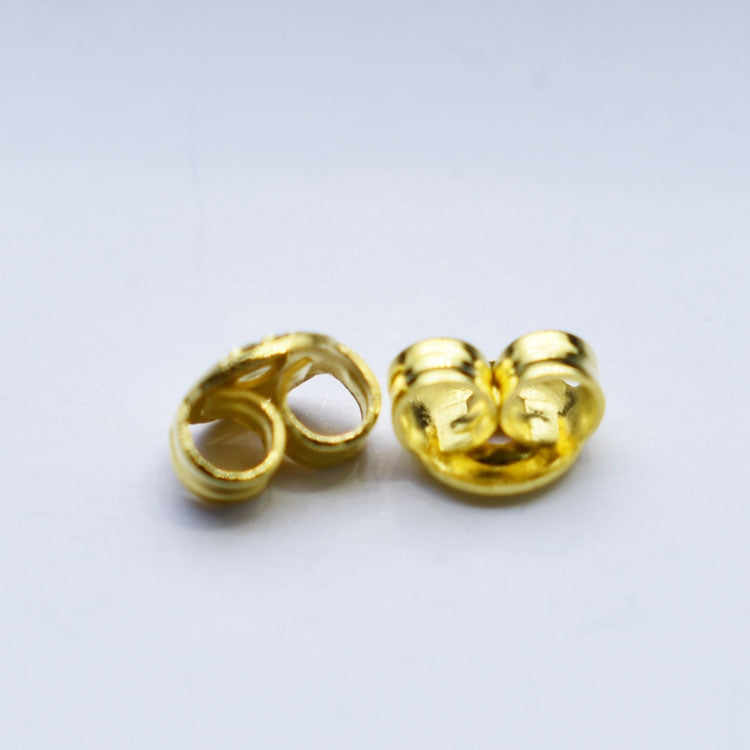 1 Piece 3*5MM Gold Plated Copper Geometric Earplugs Jewelry Accessories