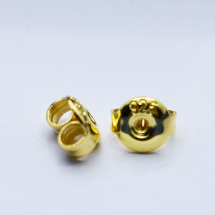 1 Piece 3*5MM Gold Plated Copper Geometric Earplugs Jewelry Accessories