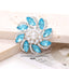 4cm Zinc Alloy Flower Gemstone and Crystal DIY Ornament Accessories