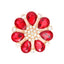 4cm Zinc Alloy Gemstone Crystal Flower DIY Ornament Beads Accessories