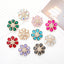 4cm Zinc Alloy Gemstone Crystal Flower DIY Ornament Beads Accessories