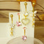 Heart & Butterfly Belly Rings Set - 316 Stainless Steel with Inlay Zircon