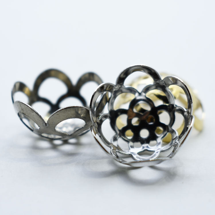 Iron Flower Bead Caps 20mm for Jewelry and Accessories