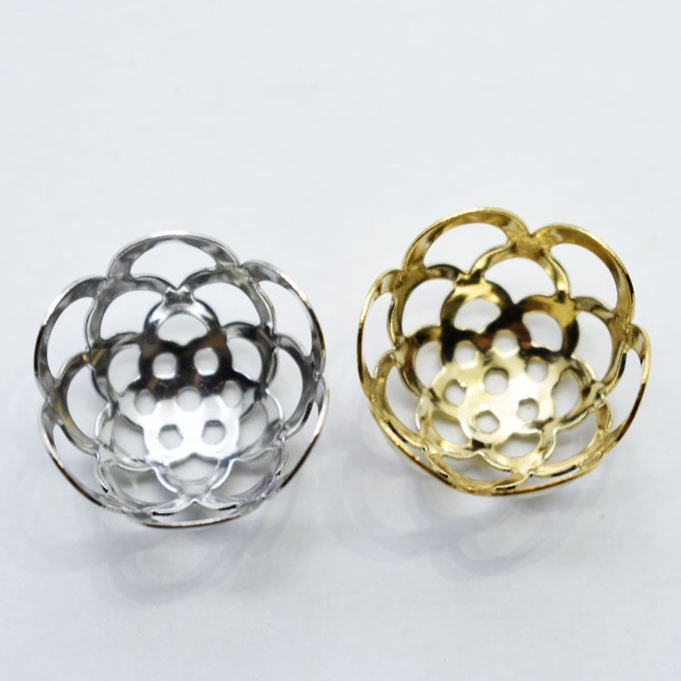 Iron Flower Bead Caps 20mm for Jewelry and Accessories