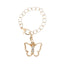 Alloy Butterfly Charm with Lobster Clasp for Bags and Accessories