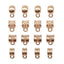 Alloy Solid Color Bead Connector for Children's Bracelet Pendant