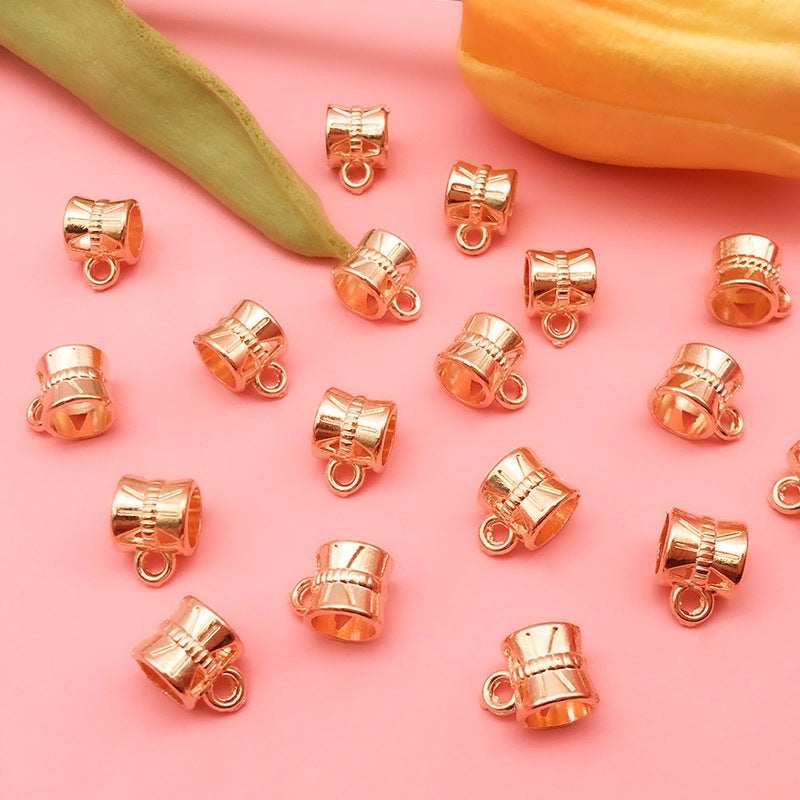 Alloy Solid Color Bead Connector for Children's Bracelet Pendant