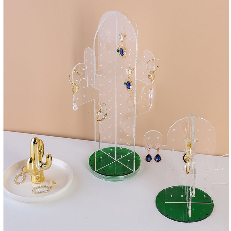 Acrylic Metal Jewelry Display Stand for Earrings and Accessories