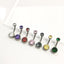 Elegant Zircon Inlay Pure Titanium Belly Ring