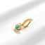 Ethnic Bohemian Devil's Eye Heart Snake Turquoise Zircon Navel Piercing Jewelry