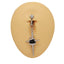Vintage Cross Heart Belly Ring - 316 Stainless Steel with Rhinestones, Gold Plated