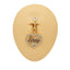 Vintage Cross Heart Belly Ring - 316 Stainless Steel with Rhinestones, Gold Plated