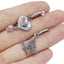 Butterfly Moon Heart Shape Non-Piercing Navel Ring with Rhinestones - 316 Stainless Steel & Gold Plated